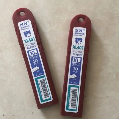 satın al Güvenlik Kılıç 25mm 18mm SK2 Karbon Çelik Kesme Bıçakları İç Kutusu Paketleme için 126mm Çevrimiçi üretim