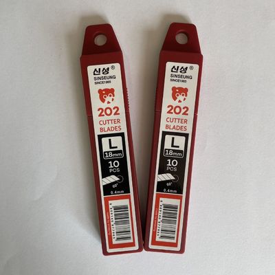 satın al Karton Gümüş Büyük Sinseung L202 18mm Snap-Off Blade Değiştirme Çevrimiçi üretim