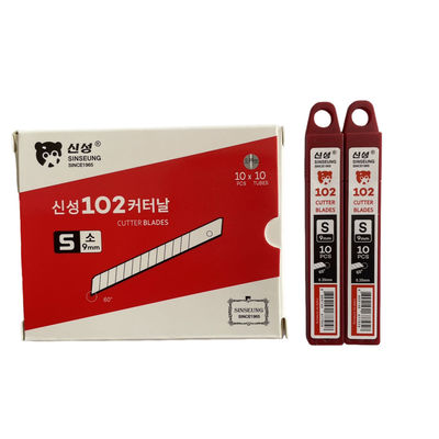 satın al Metal Snap Off Bıçak Uygulama SK2 Yüksek Karbonlu Çelik 60 Derece Açı S102 9mm Çevrimiçi üretim