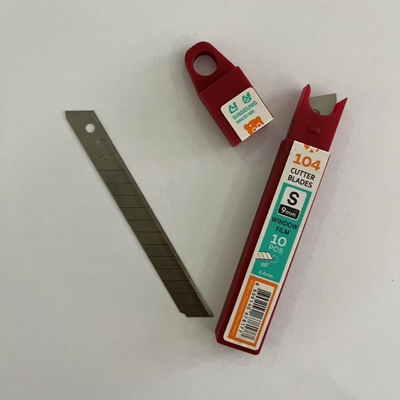 satın al S104 9mm maket bıçağı yedek uçları cam filmi uygulama aracı gümüş renkli yüksek karbonlu çelik Çevrimiçi üretim