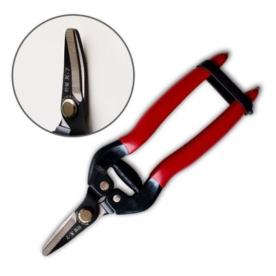 SINSEUNG X7 Bahçe Makasları Kırmızı Eldiven Dirseği Meyve Toplama Makasları