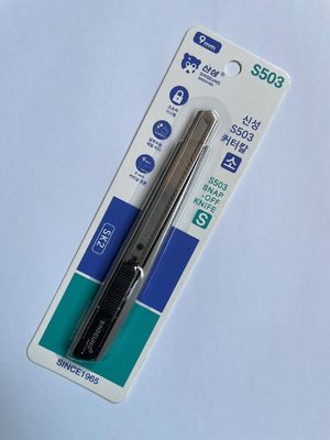 86mm Snap Off Drywall Utility Knife Gri Tek Blade Kaydırma Kilit