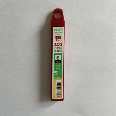 Karbon Çelik Halı Kesici Bıçakları 9mm Genişlik 0.38mm 60 Derece SK2