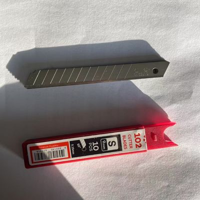 12 Bölüm 9mm Kesiciler Uygulama Bıçak Snap Blade Sk2 Yüksek Karbon Çelik 60 Derece Köşesi