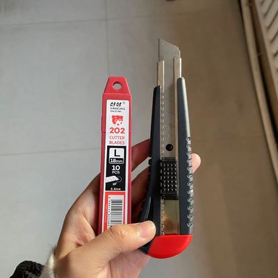 Hassas kesme 18 mm kesme bıçakları Toplu Gümüş 8 Bölüm 0,5 mm kalınlığı