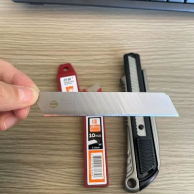 0.5 Mm Kalınlık 18mm Maket Bıçağı Uçları / Kırılabilen Ağır Hizmet Tipi Maket Bıçağı Uçları