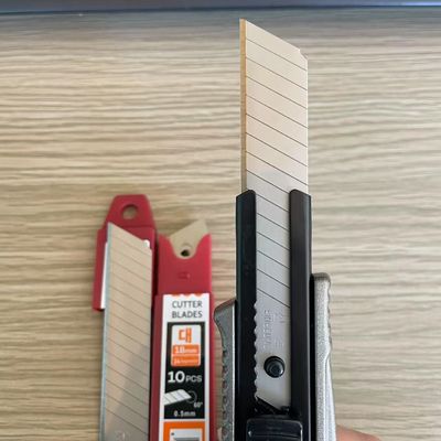 Hassas 14 Segmentli Maket Bıçağı Ucu 18mm Doğru Kesim Renkli PPF